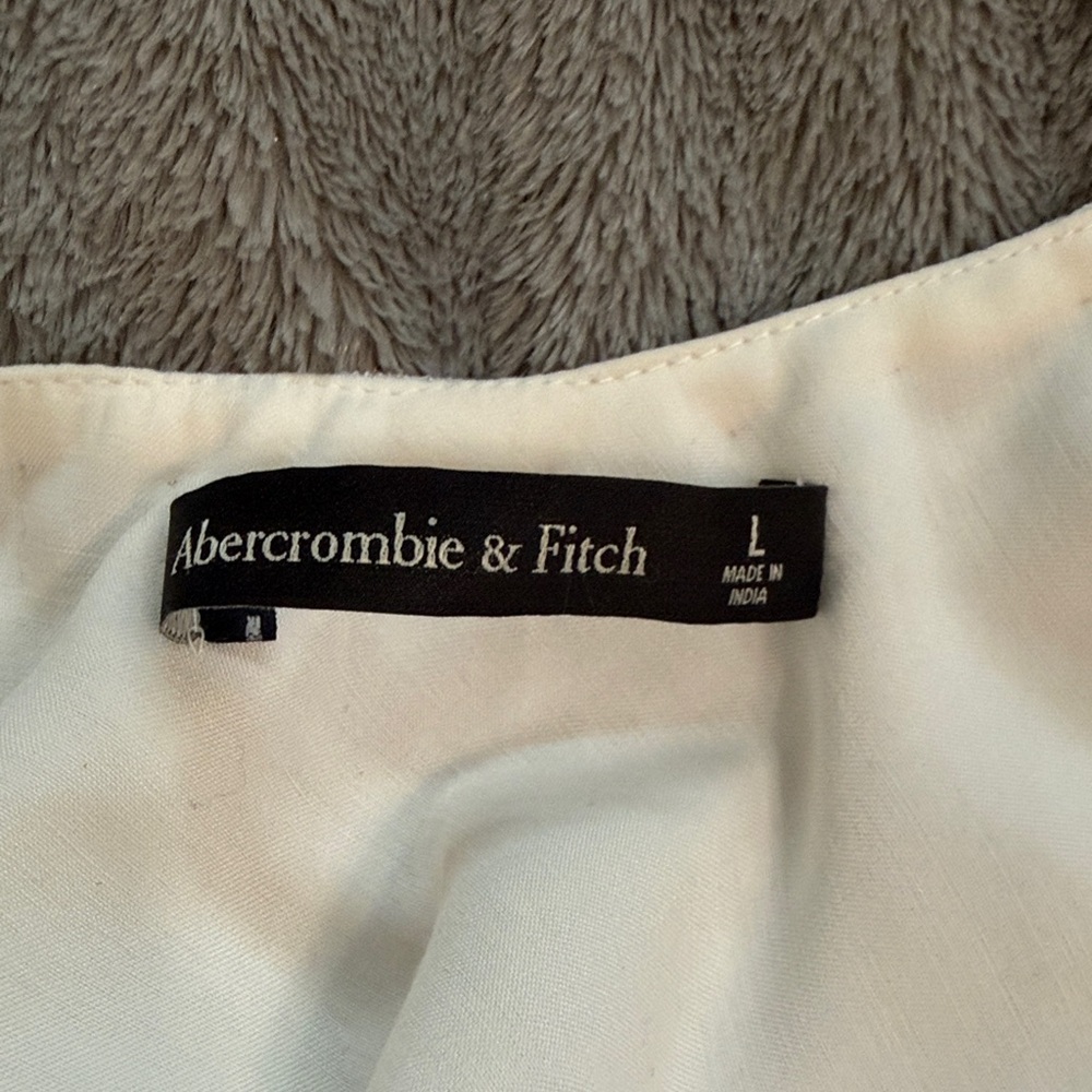 Abercrombie & Fitch White Beaded Mini Dress - Picture 10 of 15